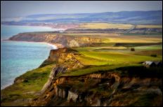 View from Blackgang Viewpoint Carpark by Cor_alee