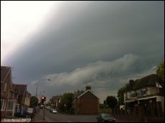 Storm cloud formation in Lake