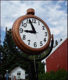 Giant pocket watch