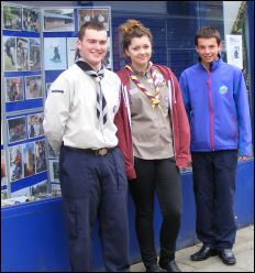 Scouts outside Carphone Warehouse