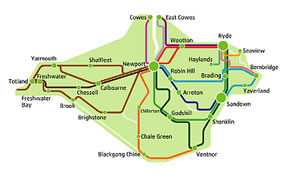 Souther Vectis Bus Route